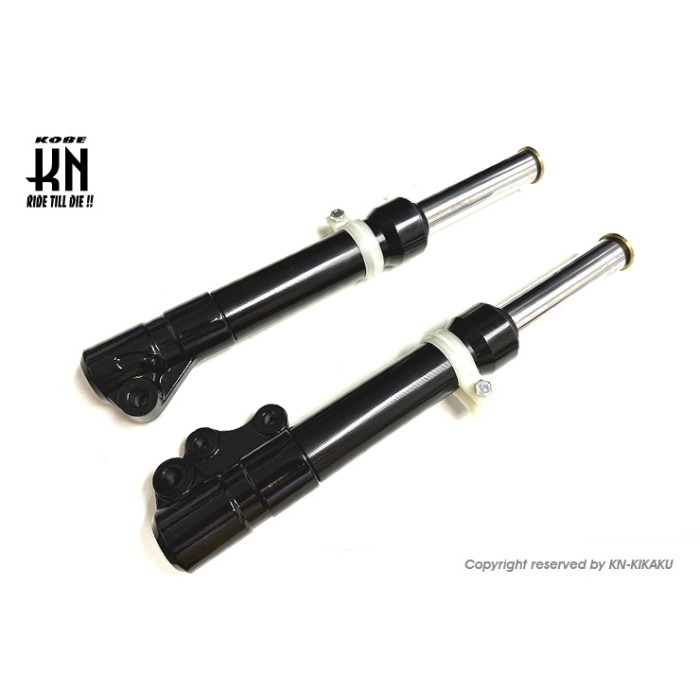 楽天市場】KN企画 フロントフォーク （ブラック/ブルー）スーパーJOGZR