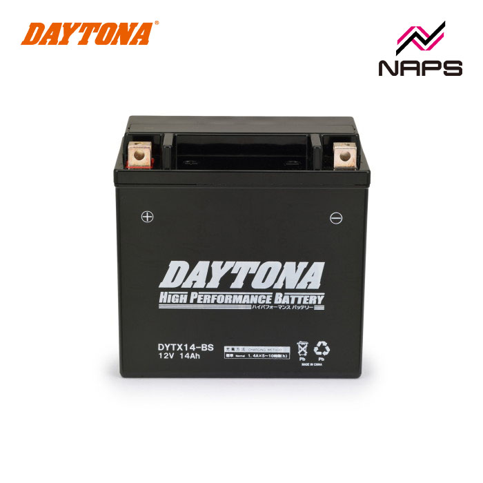 DAYTONA デイトナ DYTX14-BS ハイパフォーマンスバッテリー 92888