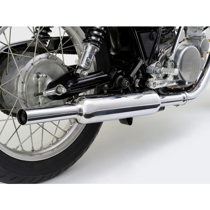 DAYTONA デイトナ スリップオンキャブトンタイプマフラー SR400FI専用 クロームメッキ|ナップス店