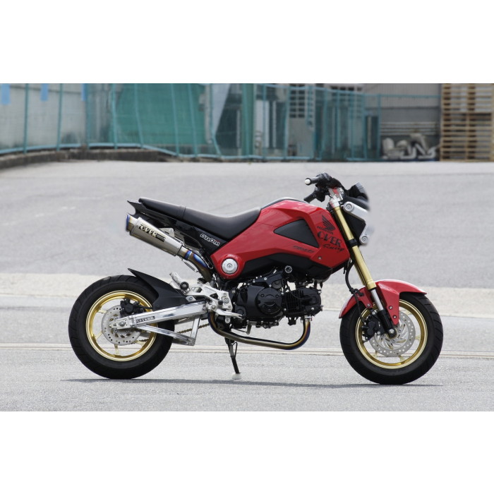 OVER Racing オーバーレーシング GP-PERFORMANCE RS-R フルチタン アップ フルエキゾーストマフラー GROM 13-15 オーヴァーレーシング