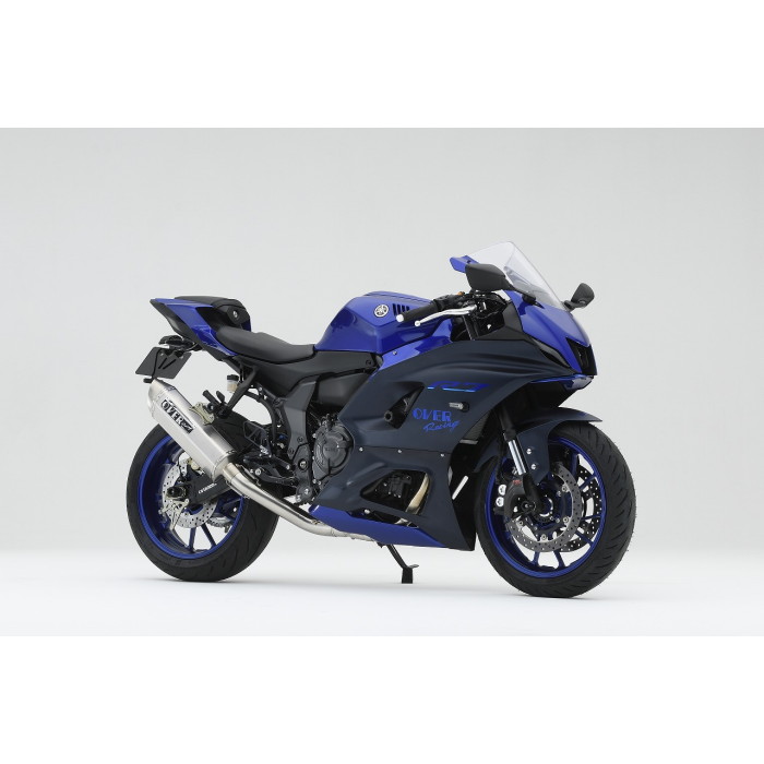 OVER Racing オーバーレーシング TT-Formula RS 2-1 フルエキゾーストマフラー (フルチタン) サテンフィニッシュ YZF-R7 22- オーヴァーレーシング