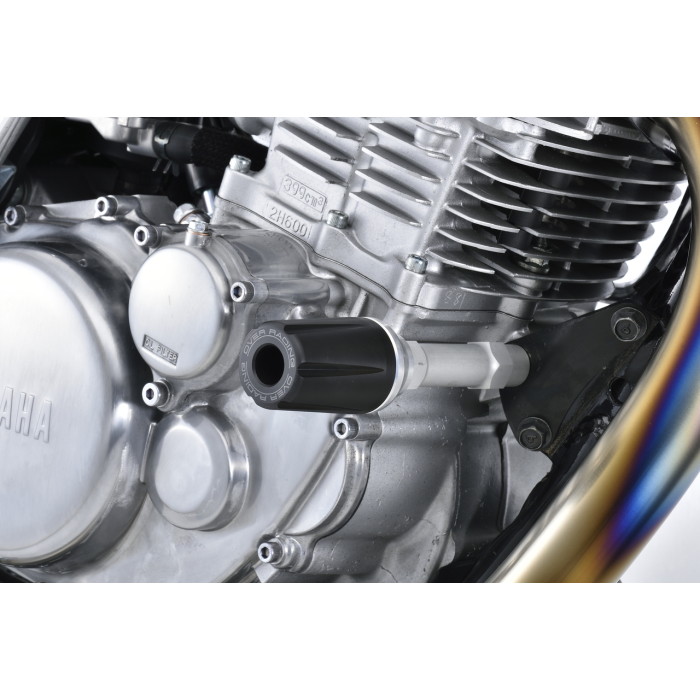 OVER Racing オーバーレーシング エンジンスライダー シルバー SR400 FI オーヴァーレーシング