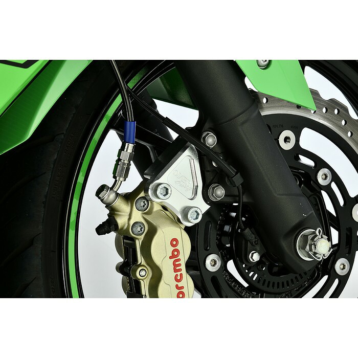 OVER Racing オーバーレーシング フロントキャリパーサポート ブレンボ4P用 Ninja400(23-) オーヴァーレーシング｜ナップス店