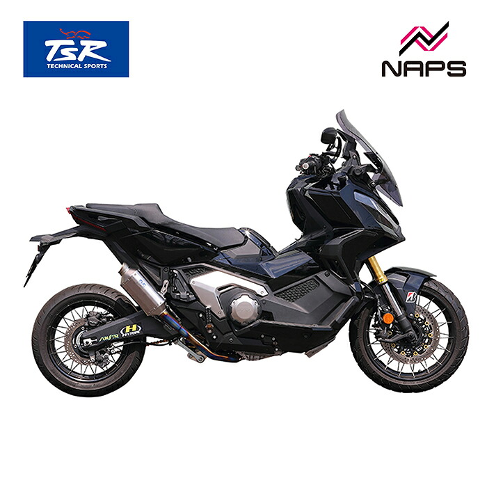 TSR TWIN FULL EX 3D-END フルエキゾーストマフラー チタン 2本出し X-ADV 21-24 テクニカルスポーツレーシング ナップス NAPS 専売 フルエキ 車検対応 HONDA ホンダ|ナップス店