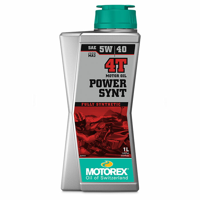 MOTOREX モトレックス 4サイクルエンジンオイル POWER SYNT 4T 【5W40】 容量 1L 4L｜ナップス店 13,971円