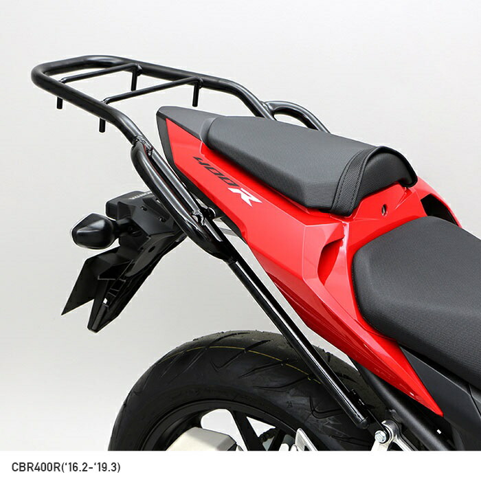 ENDURANCE エンデュランス タンデムグリップ付リアキャリア ブラック CBR400R('16.2~'19.3)|ナップス店
