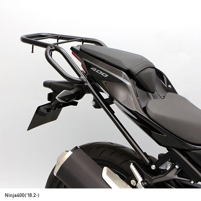 ENDURANCE エンデュランス タンデムグリップ付リアキャリア ブラック Ninja250('23.2～) Z250('23.2～)