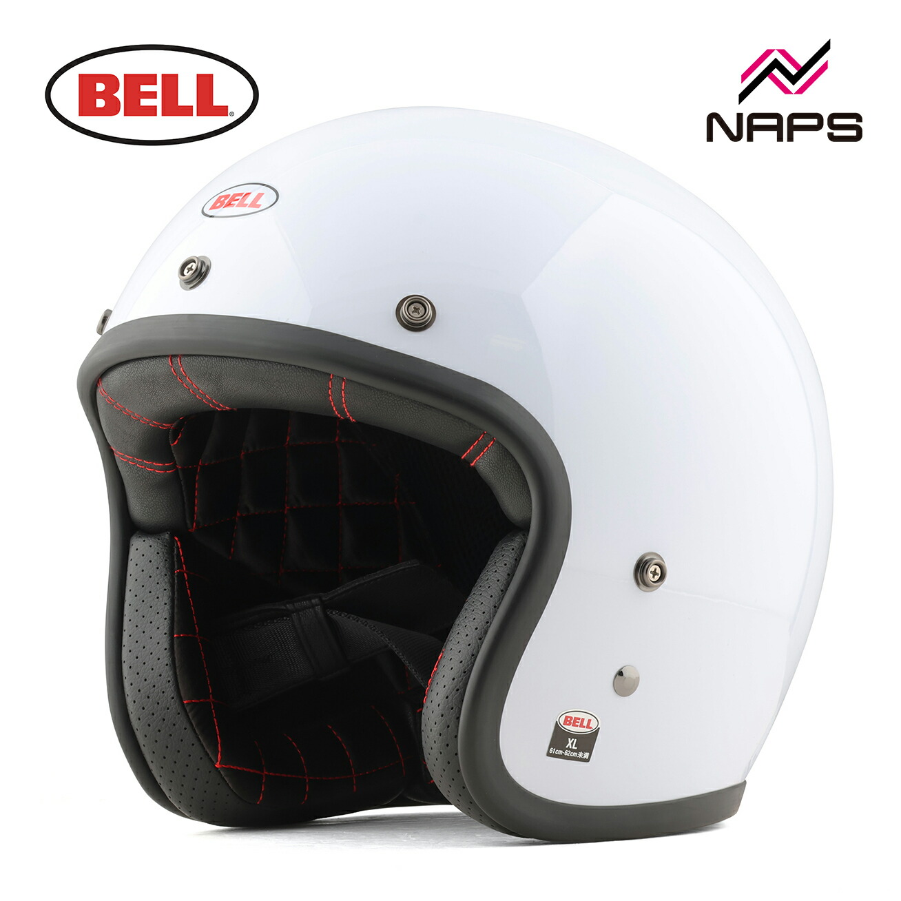 BELL ベル CUSTOM500 CRF ジェットヘルメット SOLID GLOSS VINTAGE WHITE｜ナップス店