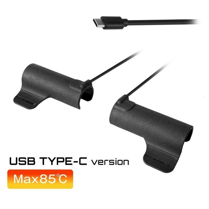 KOMINE コミネ EK-318 スリップオンエルゴノミックUSB Type-Cグリップヒーター【Black】