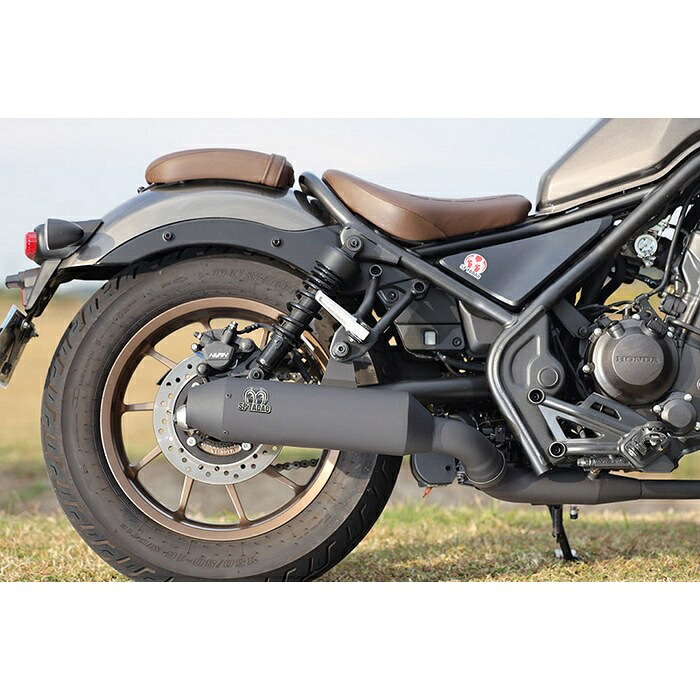 SP忠男 スペシャルパーツタダオ POWERBOX カスタム スリップオンマフラー ブラックエディション レブル250/S 23-｜ナップス店