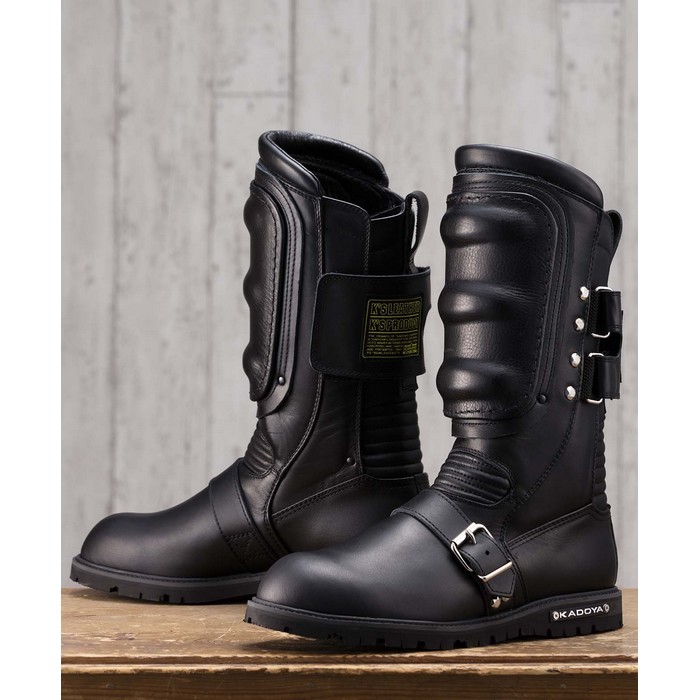 KADOYA カドヤ 4312 BLACK SHIELD ミドルカットブーツ ブラック｜ナップス店