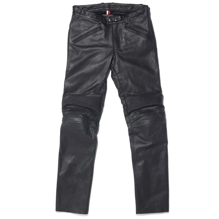 KADOYA カドヤ 2283 BRAWLER PANTS-2 PL パンチングレザーパンツ ブラック