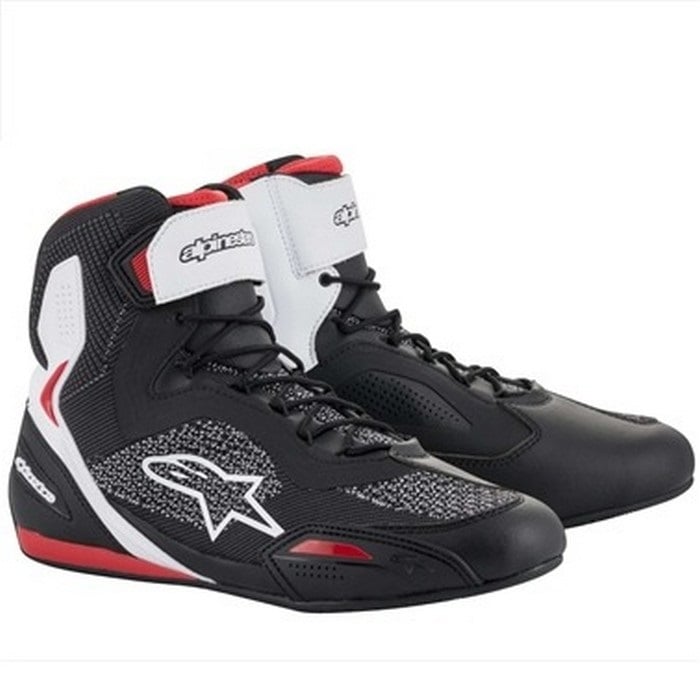 alpinestars アルパインスターズ FASTER-3 RIDEKNIT SHOES ライディングシューズ 123 BLACK WHITE RED
