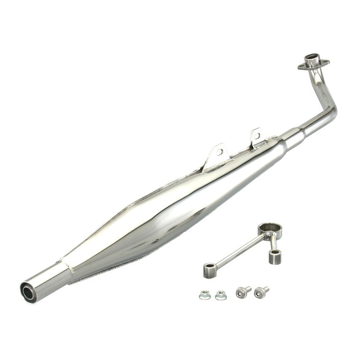 KITACO キタコ クラシックダウンマフラー ステンレス スーパーカブC125(JA58)｜ナップス店