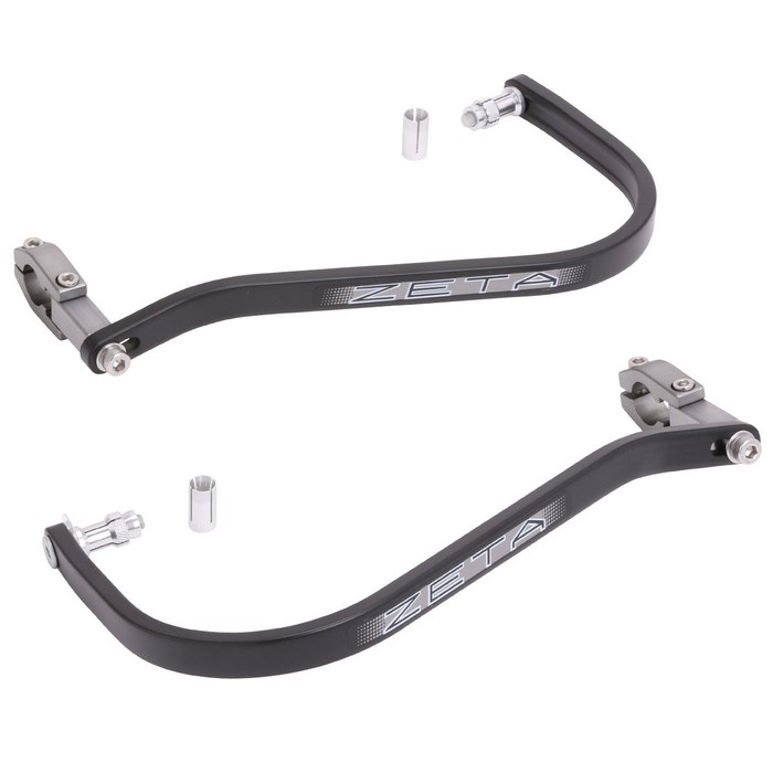 ZETA RACING ジータ レーシング アーマーハンドガード ストレート スタンダード径バー用(22.2mm) ブラック 汎用｜ナップス店