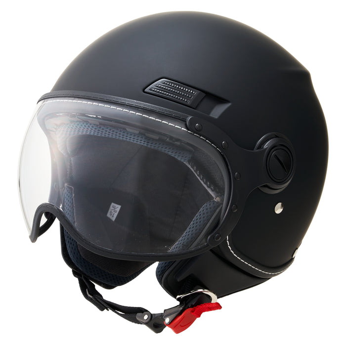 MARUSHIN マルシン MS-340 ジェットヘルメット マットブラック｜ナップス店