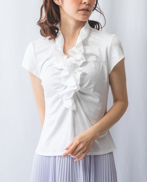 楽天市場】【セール☆30%OFF】】《 スタンド フリル フロントギャザー