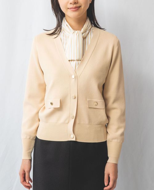 ★今日使える！20%OFFクーポン★【期間限定60％OFF】《ポケット付きV カーディガン 》 レディース トップス Vネック ニット 手洗い可 ナラ カミーチェ NARACAMICIE アウトレット 送料無料