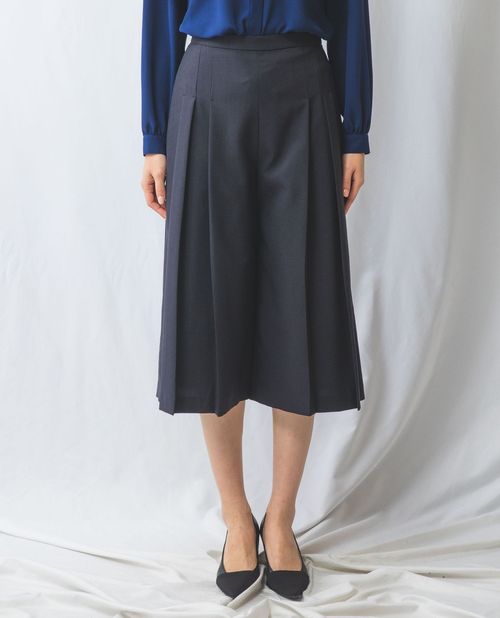 【50%OFF】《パウダープレーン ストレッチ タック ワイドパンツ 》 レディース ボトムス パンツ ウエストゴム カラバリ ナラ カミーチェ NARACAMICIE ナラカミ アウトレット 送料無料