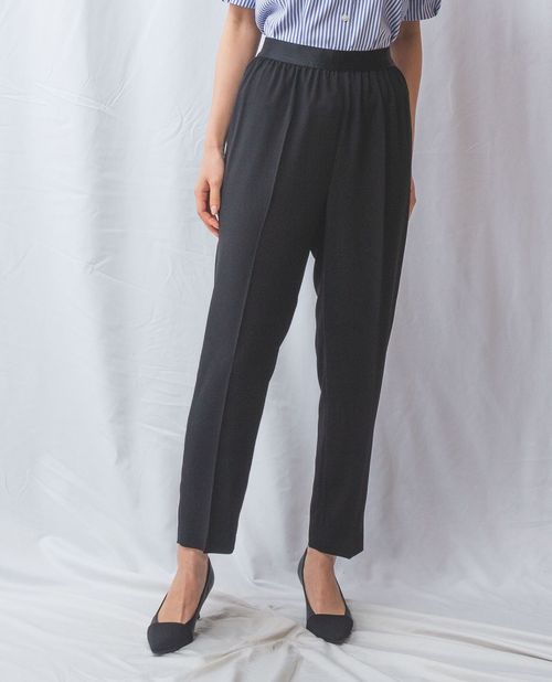 ★7/22~新規限定15%OFFクーポン★【期間限定タイムセール55%OFF】《ウエストゴム テーパードパンツ 》レディースボトムス パンツ テーパード ウエストゴム ラクしてキレイ見え NARACAMICIE ナラカミ アウトレット 送料無料|ナラカミーチェオンラインショップ