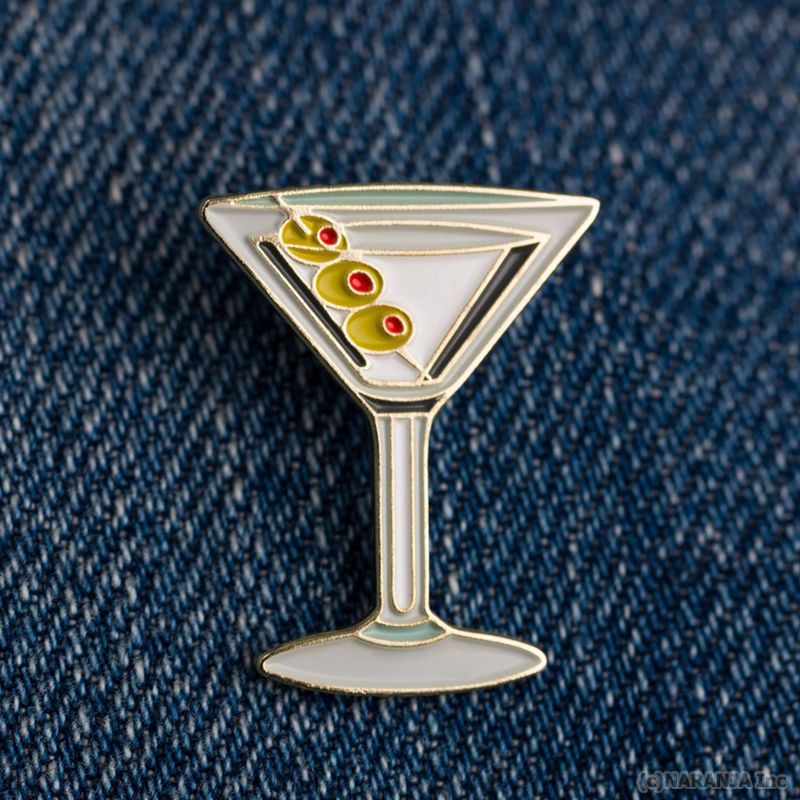 楽天市場】【有名デザイナーによる可愛いデザイン】カクテルピンバッジ