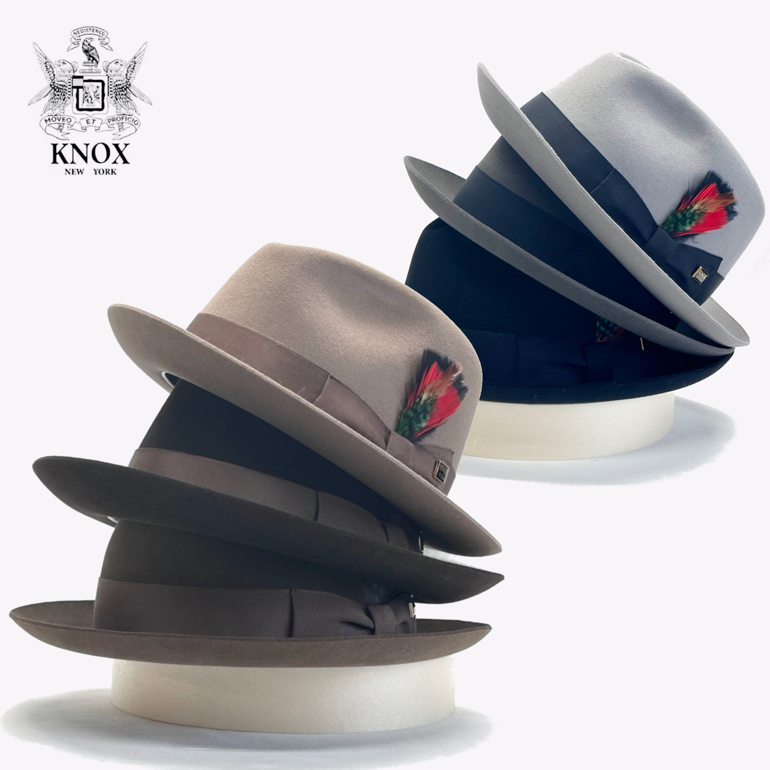 【 KNOX 】ラビットファー ハット KMC 正規品 帽子 メンズ 春夏秋冬 カジュアル オシャレ 小つば　中折れハット メンズ帽子 ノックス 900508｜ナルコティーク店