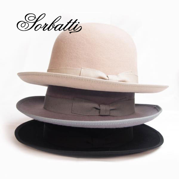 SORBATTI ソルバッティ ボーラーハット ウールフェルト メンズ イタリア製 スーツ 帽子 正規品