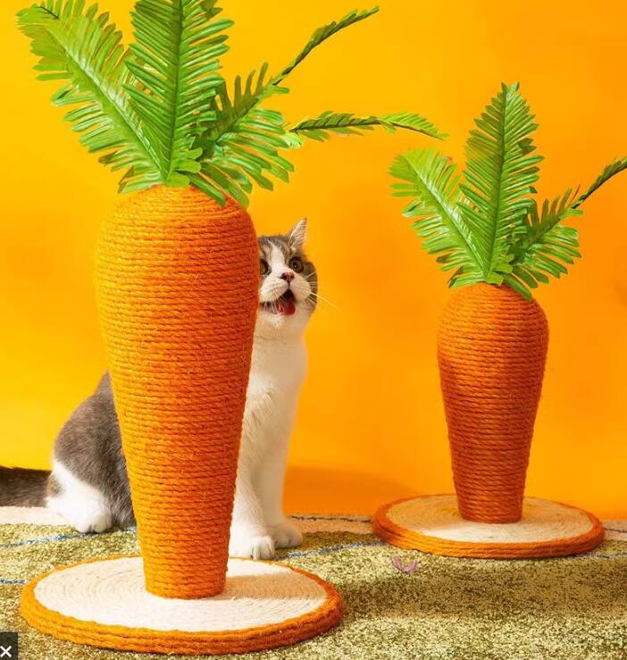 【百貨店SALE制限事項】猫爪とぎにんじん猫用爪研ぎ爪磨きキャットポール猫の手あそび人蔘型生まれながらサイザル麻調度品や寝いす防御すること手あそび運動すること不完全さ剪断応力差し止める
