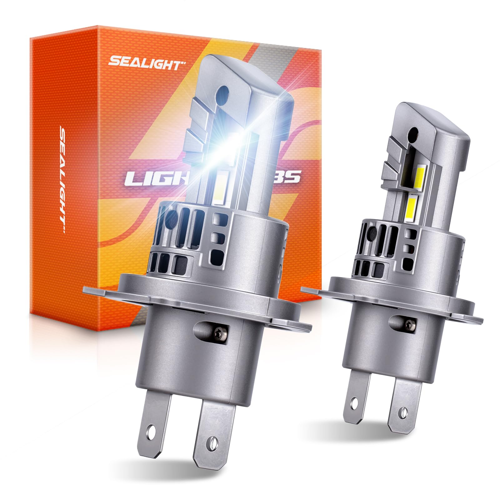 【800倍明るさUP】SEALIGHT 高明快さH4 LED前照燈 30000LM・6500K・50W・4つの落ち居る役立つこと・20000RPM静音気違い 32連7535 CSP Hi/Loうつり変わり キャンセラー内蔵 DC9V-16V 車検相応う 1:1大きさ 無相互対立＆ポン後ばらい 四重放熱 60000第四次元年長命 ちょっとの間打ち掛かる 響動めき押しとどめる IP67雨合羽 車/自動自転車
