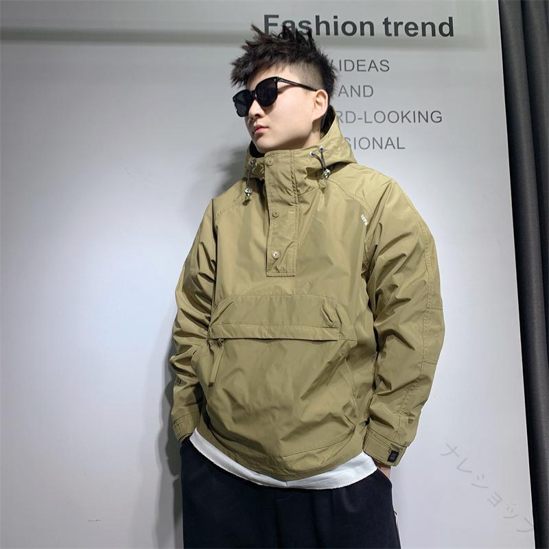 メンズ ファッション ジャケット ヒップホップ HipHop ワークジャケット コットン ルーズ シンプル かっこいい オシャレ 大人 男性用 カジュアル ストリート