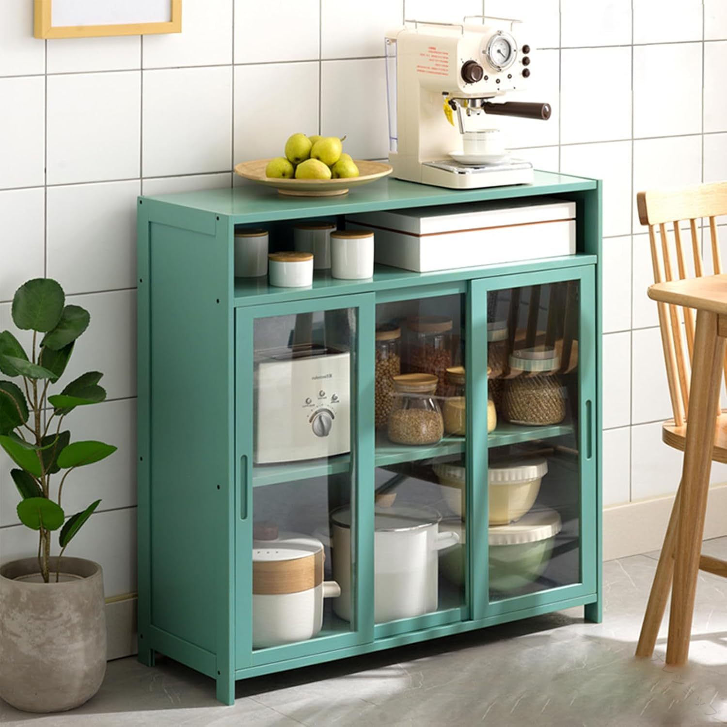 楽天市場】キャビネット 食器棚 キッチン収納 食器収納 一人暮らし