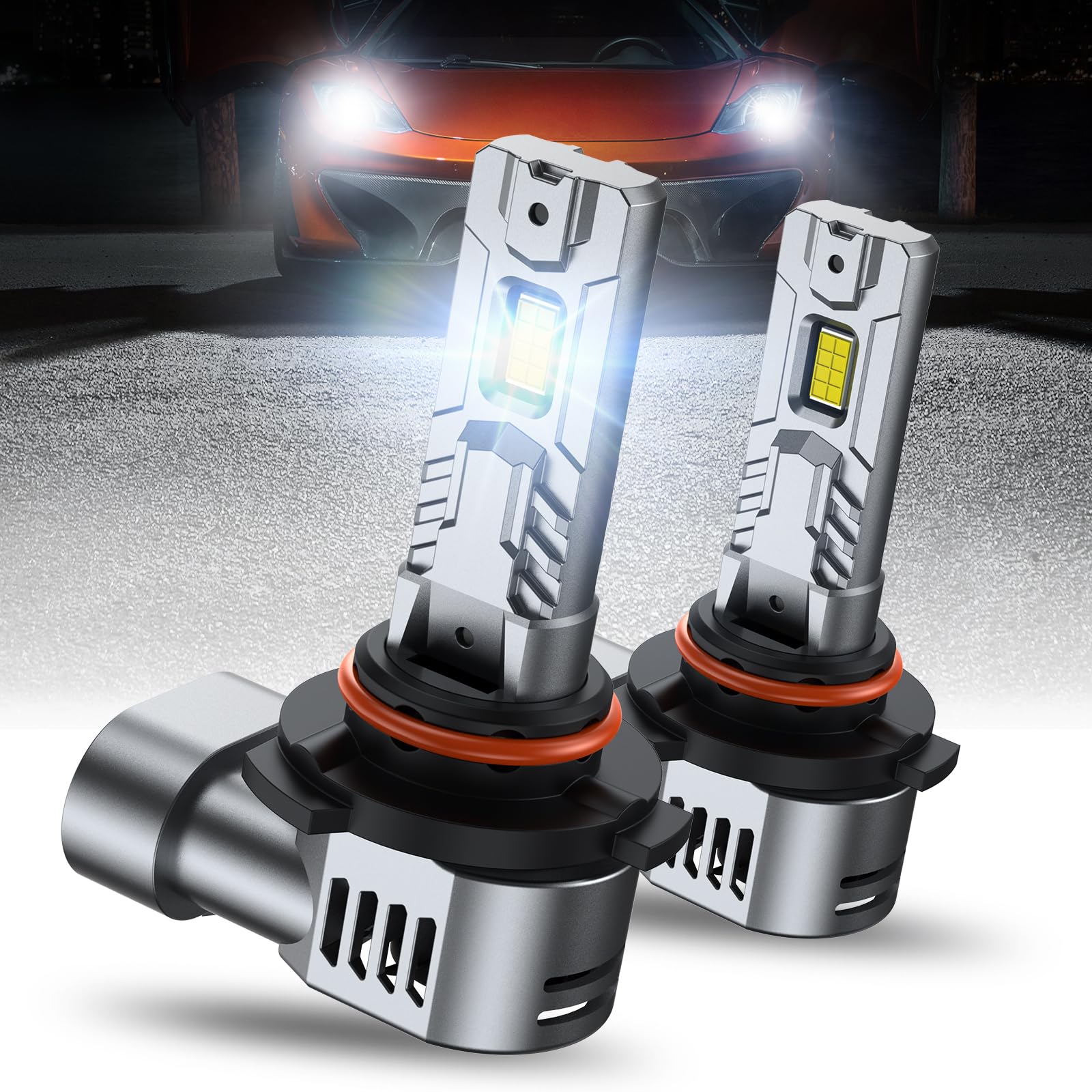 SEALIGHT hb4 ledヘッドライト フォグランプ 「爆光 30000LM 32個チップ搭載 4つの冷却機能 20000RPM静音ファン」 角度調整可能 バルブ 新基準車検 50000時間 長寿命 DC9V-16V Hi/Lo 6500K ホワイト 無極性＆ポン付け 四重放熱 35W*2 瞬間起動 ノイズ防止 キャンセラー内蔵 I