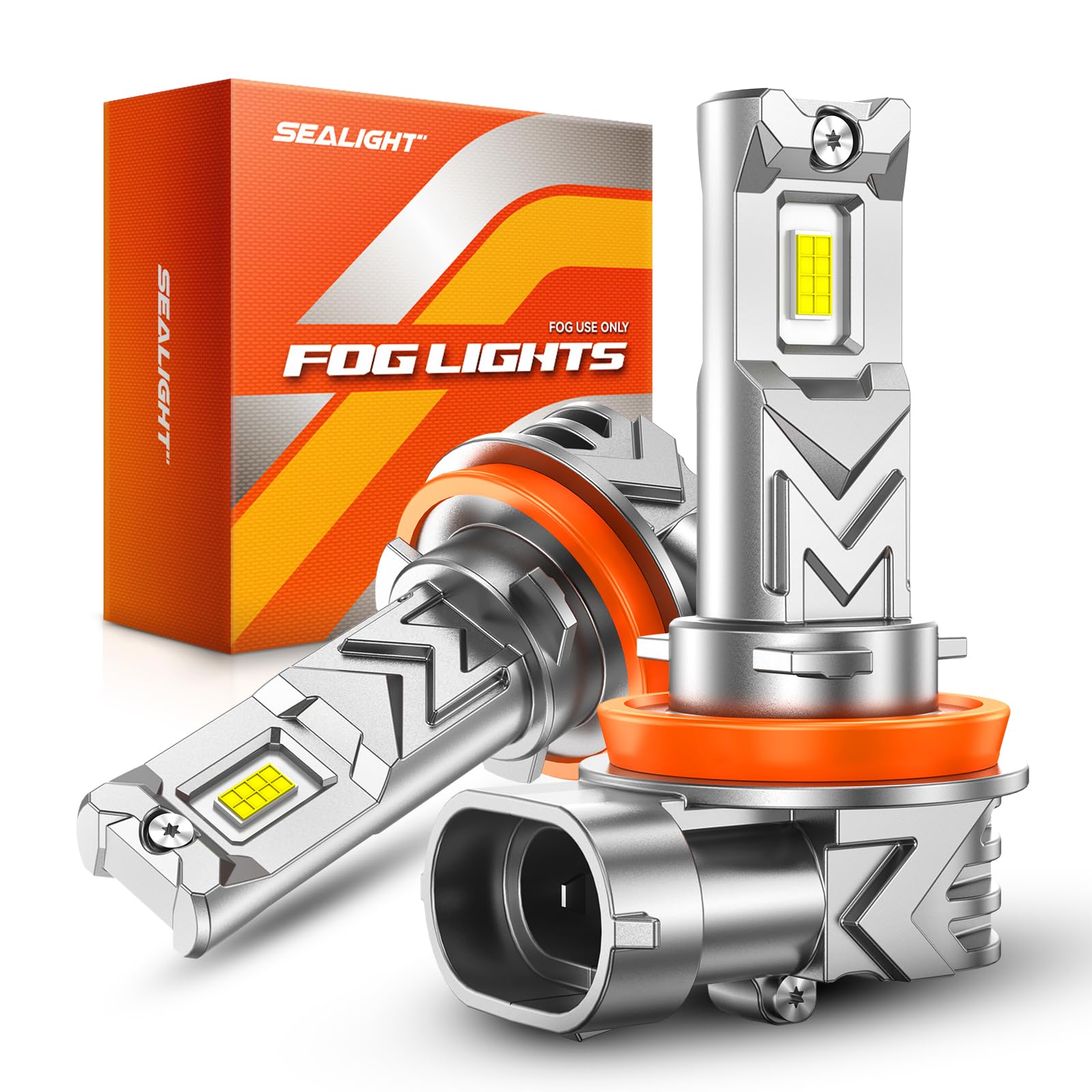 【60000時間超長寿命】SEALIGHT h8 led フォグ 13000LM「800%爆光 超薄銅基板 放熱アップ」h11 led フォグランプ 6500K ledフォグライト バルブ IP68防水 20W キャンセラー内蔵 放熱アップ 無極性 12v 車検対応 2年6ヶ月間延長保証 ホワイト 2026最新シリーズ
