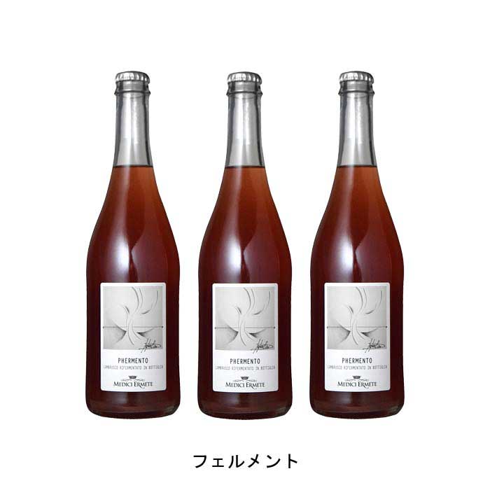 [3本まとめ買い] フェルメント 2020年 メディチ・エルメーテ イタリア 赤ワイン 辛口 イタリアワイン エミリア・ロマーニャ イタリア赤ワイン ランブルスコ ディ ソルバーラ 750ml