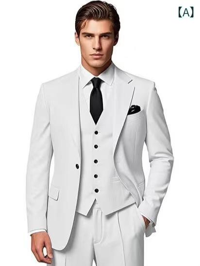 スーツ メンズ 男性用 スリムフィット 細身 結婚式 ウェディング パーティー ビジネス オフィス フォーマル 礼服 披露宴 二次会 春秋 ポリエステル 綿混紡｜naruki
