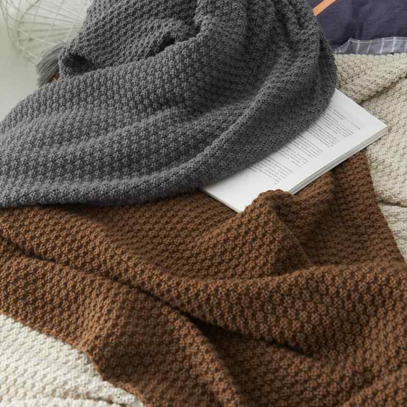 ブランケット ひざ掛け スローケット 北欧風 ノルディック フリンジ ニット ストライプ柄 ショール ソファカバー マルチカバー オフィス 冷房対策 お昼寝 アクリル素材