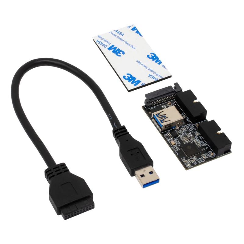 アイネックス USB3.0ヘッダー 2分配ハブ HUB-09画像