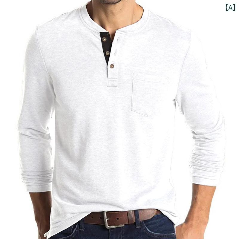 Tシャツ メンズ 男性用 長袖 ラウンドネック トップス カットソー インナー アンダーシャツ 綿 コットン スリムフィット 細身 吸湿速乾 普段使い カジュアル 春秋冬