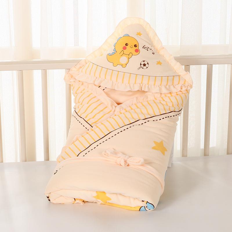 ベビーおくるみ 新生児 赤ちゃん 厚手 中綿入り 保温 あたたかい アフガン インナー取り外し可能 スワドル ブランケット 出産準備 退院 外出 防寒 オールシーズン