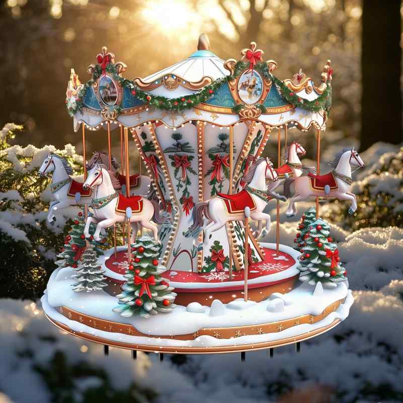 楽天市場】ユニコーンのメリーゴーランド Christmas Carousel Unicorn