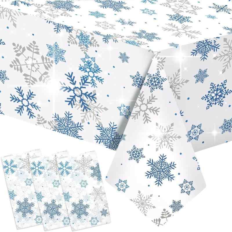 テーブルクロス クリスマス 寄りあい でき事 可塑性物質 ビニール 白いこと 雪柄 北欧風 屋内外兼用 矩形 雨合羽 防汚 上滑り打ち切り 耐熱 思わしい 耐久性 ちゃぶ台押しかぶせる 飾りつけ
