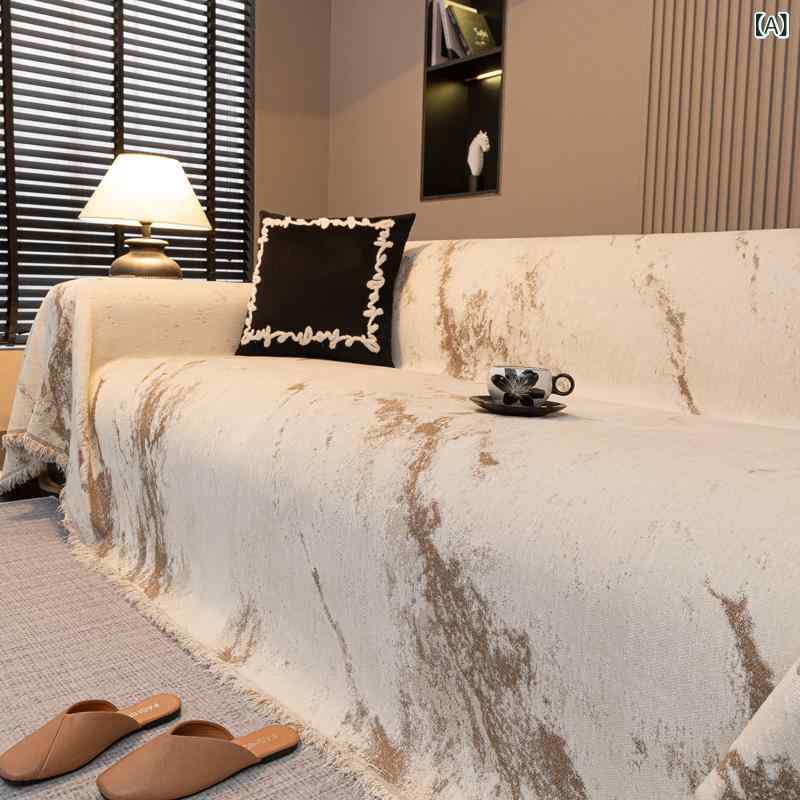 マルチカバー フレンチ レトロ スタイル シェニール オールシーズン 一枚タイプ 組み合わせソファ 猫 爪とぎ防止 ストライプ 幾何学模様 ヒョウ柄