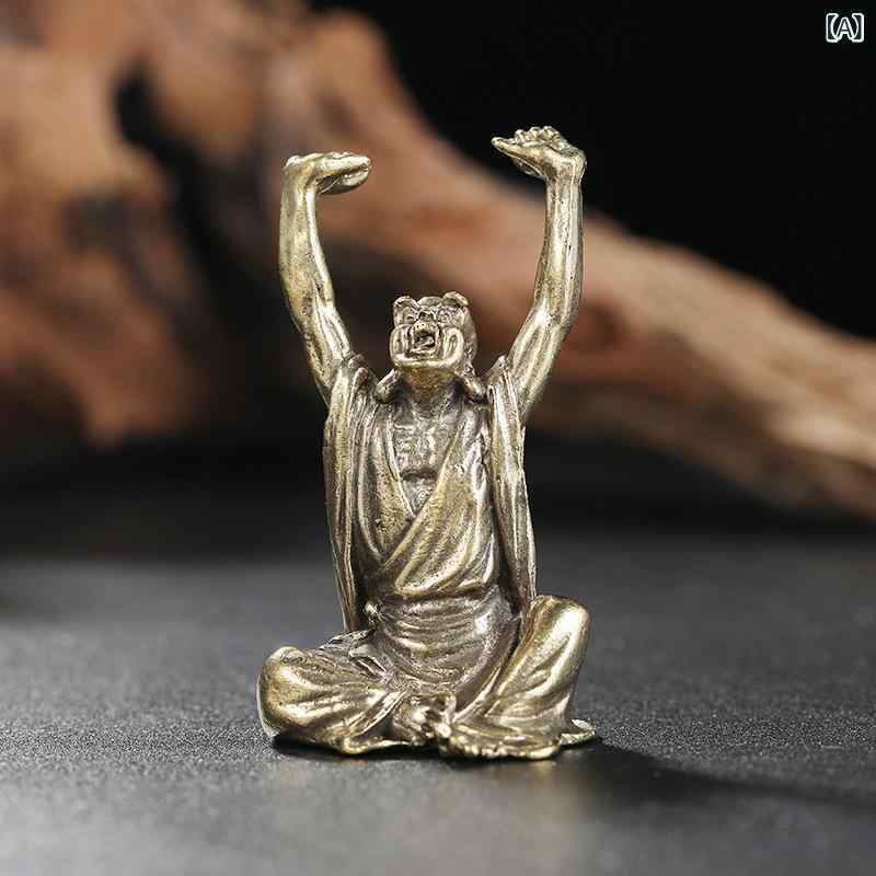 仏像 十八阿羅漢 金管楽器 純乎たる 金属元素 飾りつけ オブジェ 飾りつけ 作物品 御膳上等感 手作り 中国風 室内装飾 身寄り 事務所 卓上 学習机 リビング 書室 仏教芸術品