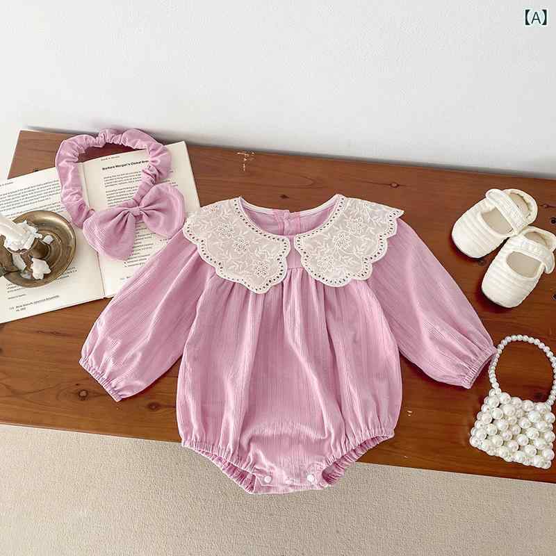 ベビー服 女の子 ベビー 長袖 ロンパース カバーオール ワンピース ドレス 春秋 シスターコーデ お揃い かわいい コットン 綿100% 韓国風 赤ちゃん服 普段着 お出かけ