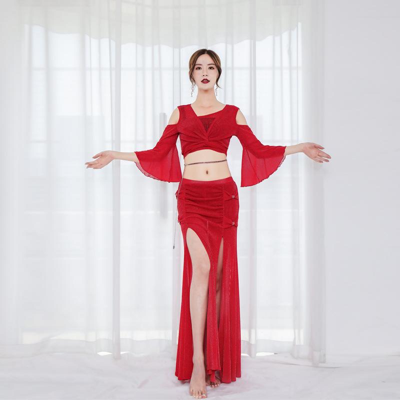 木ノ実社交ダンス レディース 習い事お召しもの 細長い切口入り口・入口 ロング丈 スコート セットアップ オール時節 社交ダンスお召しもの メッシュ原料品 艶っぽい 雅びやか ダスティピンク