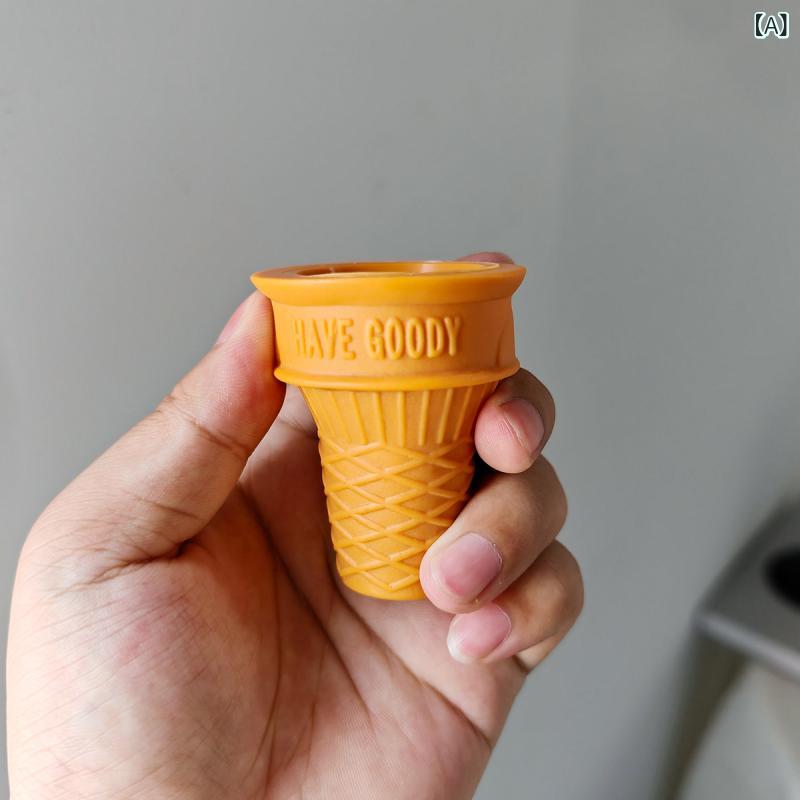 食品サンプル アイスクリームコーン PVC製 ワッフル型 クリスピー型 店舗用 ディスプレイ ショーケース 展示用 練習用 撮影用 ダミー 道具
