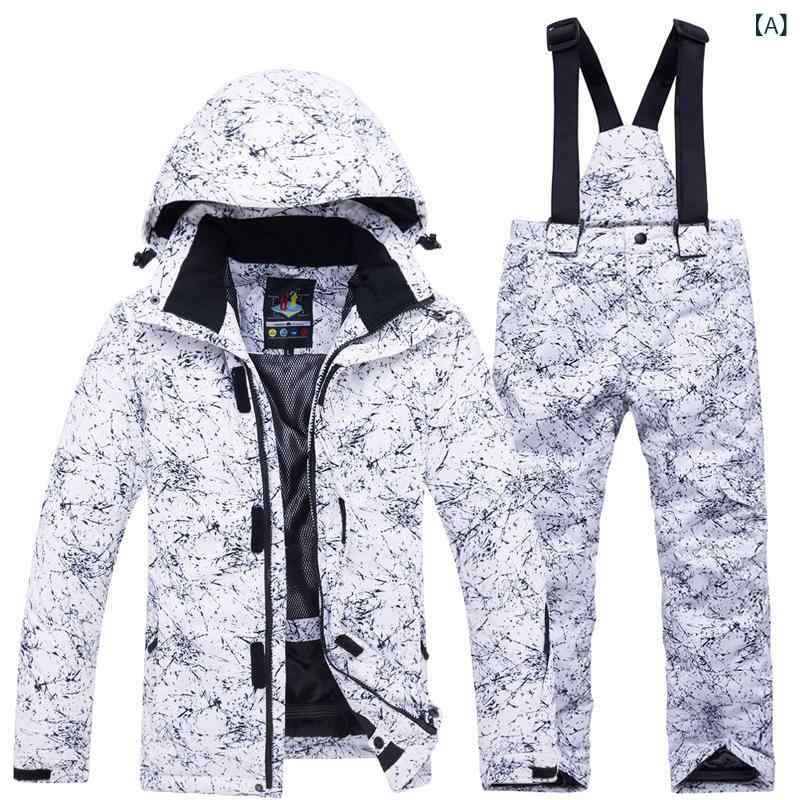 スキーウェア キッズ ジュニア 男の子 女の子 上下セット 厚手 ジャケット パンツ 防寒 保温 冬 ウィンタースポーツ 雪遊び ポリエステル 綿 通気性 耐摩耗性|naruki