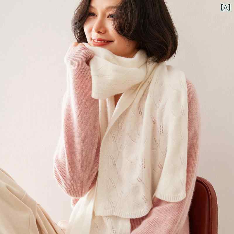 ショール ストール レディース 女性用 100%純カシミヤ カシミア 秋冬 透かし編み 大判 ビッグサイズ 欧米風 ニット 編み物 保温 防寒 エレガント 上品 オフィス 通勤 普段使い 万能