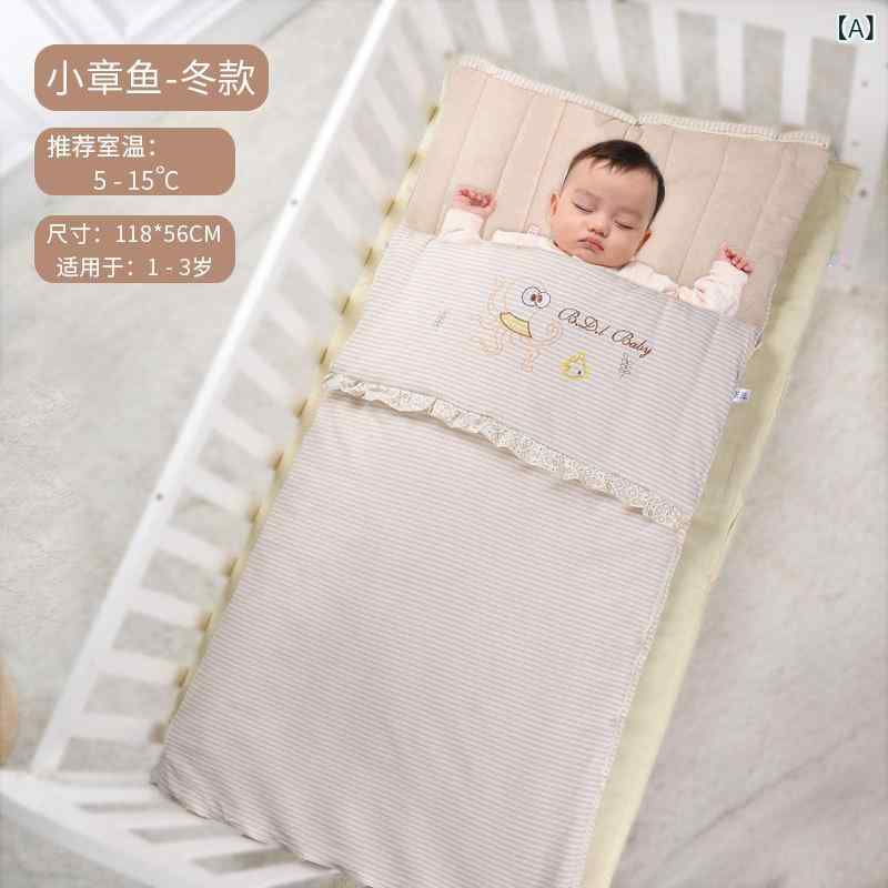 寝袋 ベビー スリーパー 赤ちゃん 乳幼児 秋冬 厚手 あったか 暖かい 寝冷え防止 蹴り出し防止 封筒型 オーガニックコットン 綿100% キャラクター柄 かわいい 冷房対策 快適 やわらか 肌に優しい
