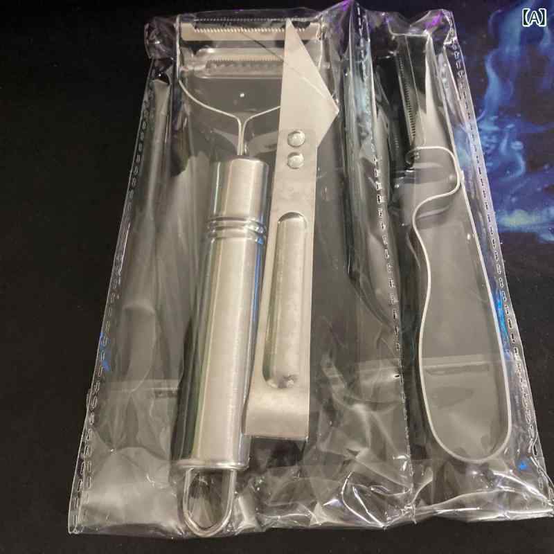 ピーラー ステンレス鋼製 皮むき器 スライサー 3点書き割り 多役立つこと 蔬菜 フルーツ用 軽さ パウダーコンパクト 身寄り用 勝手もと物の具 わらい顔目論む